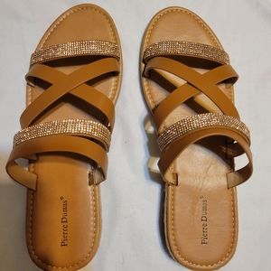 Camel Multi-Strap Sandals